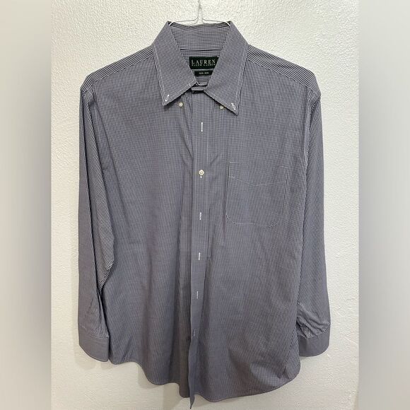 Lauren Ralph Lauren Non-Iron Button Down Shirt Size 161/2 32-33 - Picture 1 of 2